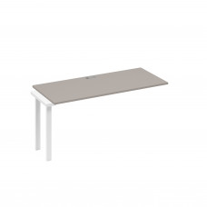 Секция стола 160 станции на каркасе TRE мокко премиум / металлокаркас белый А4 Б3 015-1 МП