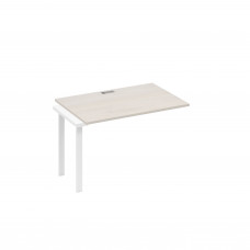 Секция 120 рабочей станции опоры UNO дуб / металлокаркас белый А4 Б1 023-1 ДШ