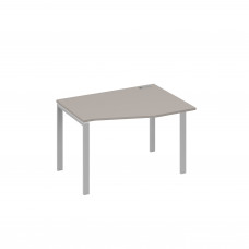 Стол правый "Техно" эргономичный на металлокаркасе UNO мокко премиум / металлокаркас серый А4 С1 062 МП