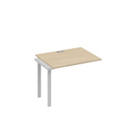 Секция 100 стола рабочей станции с каркасом UNO дуб скандинавский / металлокаркас серый А4 С1 022-1 ДК