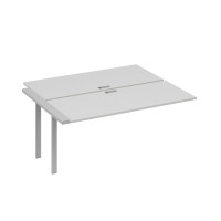 Секция стола 2х160 рабочей станции на каркасе UNO серый / металлокаркас серый А4 С1 175-1 СЕ