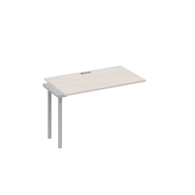 Секция стола станции с металлокаркасом DUE дуб / металлокаркас серый А4 С2 013-1 ДШ