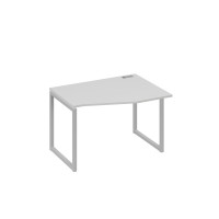 Стол на металлокаркасе QUATTRO "Техно" эргономичный правый серый / металлокаркас серый А4 С4 062 СЕ