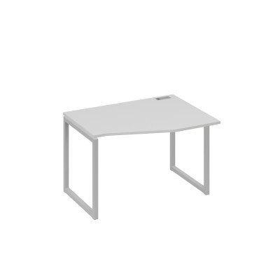 Стол на металлокаркасе QUATTRO "Техно" эргономичный правый серый / металлокаркас серый А4 С4 062 СЕ
