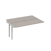 Секция станции 2х160 с каркасом QUATTRO мокко премиум / металлокаркас серый А4 С4 172-1 МП