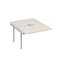 Секция стола на каркасе QUATTRO (2х120) дуб / металлокаркас серый А4 С4 176-1 ДШ