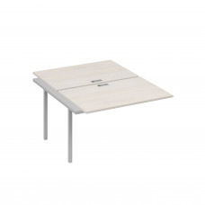 Секция стола на каркасе QUATTRO (2х120) дуб / металлокаркас серый А4 С4 176-1 ДШ