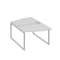 Рабочая станция каркас QUATTRO (2х120) столы Техно серый / металлокаркас серый А4 С4 189 СЕ