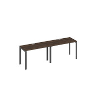 Рабочая станция (2х120) опоры UNO дуб ристретто/ металлокаркас антрацит А4 А1 003-2 ДР