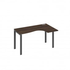 Стол правый "Классика" эргономичный на металлокаркасе UNO дуб ристретто/ металлокаркас антрацит А4 А1 034 ДР