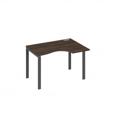 Стол эргономичный правый "Классика" на металлокаркасе UNO дуб ристретто/ металлокаркас антрацит А4 А1 042 ДР