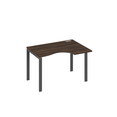 Стол эргономичный правый "Классика" на металлокаркасе UNO дуб ристретто/ металлокаркас антрацит А4 А1 042 ДР