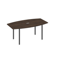 Стол для переговоров 180 опоры DUE дуб ристретто/ металлокаркас антрацит А4 А2 112 ДР