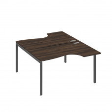 Рабочая станция металлокаркас DUE со столами (2х140) Классика дуб ристретто/ металлокаркас антрацит А4 А2 184 ДР