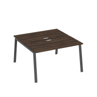 Рабочая станция на металлокаркасе TRE (2х140) дуб ристретто/ металлокаркас антрацит А4 А3 174 ДР