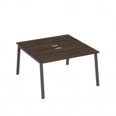 Рабочая станция на металлокаркасе TRE (2х140) дуб ристретто/ металлокаркас антрацит А4 А3 174 ДР