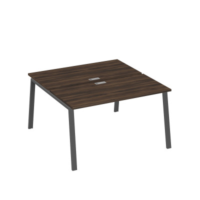 Рабочая станция на металлокаркасе TRE (2х140) дуб ристретто/ металлокаркас антрацит А4 А3 174 ДР