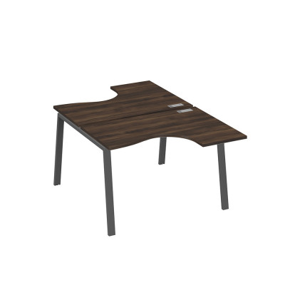 Рабочая станция каркас TRE столы Классика (2х120) дуб ристретто/ металлокаркас антрацит А4 А3 180 ДР