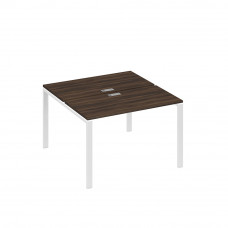 Станция 2х120 рабочая с металлокаркасом UNO дуб ристретто/ металлокаркас белый А4 Б1 170 ДР