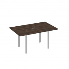 Стол 160 на металлокаркасе UNO переговорный дуб ристретто/ металлокаркас серый А4 С1 121 ДР