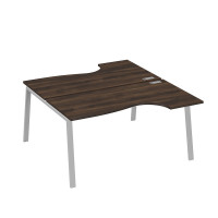 Рабочая станция опоры TRE (2х160) столы Классика дуб ристретто/ металлокаркас серый А4 С3 185 ДР