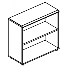 Стеллаж низкий (топ МДФ) вяз либерти / мокко премиум МР 9350 ВЛ/МП