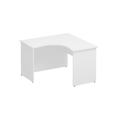 Стол эргономичный левый белый премиум К.136 БП