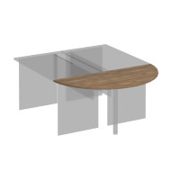 Приставка к столу без опоры дуб шамони темный К.208 ШТ