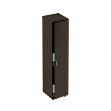 Шкаф для документов узкий закрытый венге темный ФР 306 ВТ