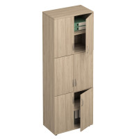 Шкаф для документов 6-дверный вяз светлый ФР 377-1 ВЗ