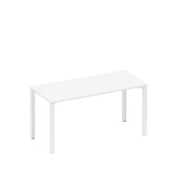 Стол письменный на металлокаркасе белый премиум / белый гладкий А1 БГ 015.1 БП