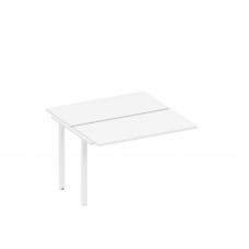Секция стола рабочей станции на металлокаркасе белый премиум / белый гладкий А1 БГ 170.1-1 БП