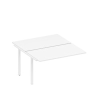 Секция стола рабочей станции на металлокаркасе белый премиум / белый гладкий А1 БГ 177.1-1 БП