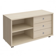 Тумба сервисная 3 ящика без замка универсальная дуб шамони В 202 ДШ