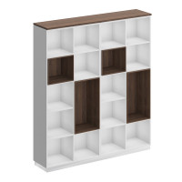 Стеллаж высокий дуб гладстоун (столешница, фасад, топ)/ антрацит премиум(корпус) СИ 303 ДГ АР