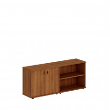 Шкаф комбинированный низкий (закрытый + стеллаж) темный орех Исп.07