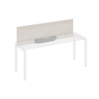 Экран настольный фронтальный для стола 180 с кабель-каналом дуб / металлокаркас антрацит А4 А 834 ДШ