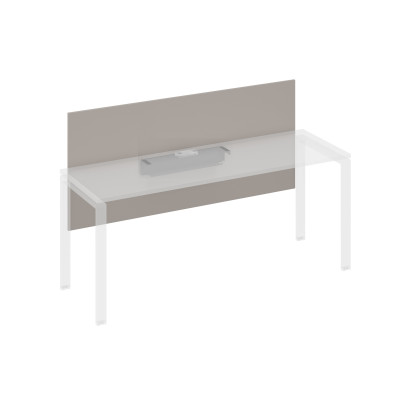 Экран настольный фронтальный большой для стола 180 с кабель-каналом мокко премиум / металлокаркас антрацит А4 А 839 МП