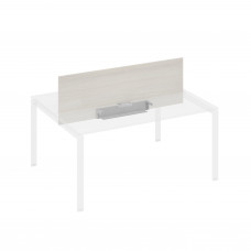 Экран настольный фронтальный для стола 160 с двумя кабель-каналами дуб / металлокаркас антрацит А4 А 848 ДШ