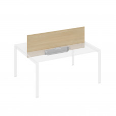 Экран настольный фронтальный для стола 160 с двумя кабель-каналами натуральный дуб / металлокаркас антрацит А4 А 848 НД