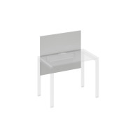 Экран настольный фронтальный большой для стола 100 с кабель-каналом серый / металлокаркас серый А4 С 835 СЕ