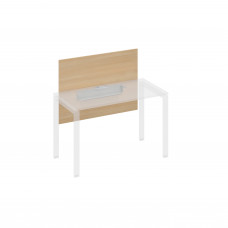 Экран настольный фронтальный большой для стола 120 с кабель-каналом натуральный дуб / металлокаркас серый А4 С 836 НД