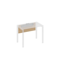 Экран стола 100 с кабель-каналом натуральный дуб / металлокаркас серый А4 С 840 НД