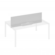 Экран настольный фронтальный для стола 180 с двумя кабель-каналами серый / металлокаркас серый А4 С 849 СЕ