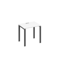 Стол письменный на металлокаркасе UNO белый премиум / металлокаркас антрацит А4 А1 001 БП