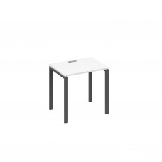 Стол письменный на металлокаркасе UNO белый премиум / металлокаркас антрацит А4 А1 001 БП