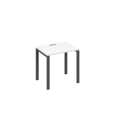 Стол письменный на металлокаркасе UNO белый премиум / металлокаркас антрацит А4 А1 001 БП