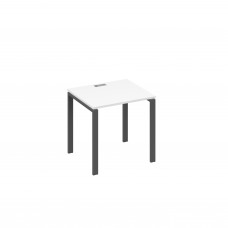 Стол письменный на металлокаркасе UNO белый премиум / металлокаркас антрацит А4 А1 011 БП