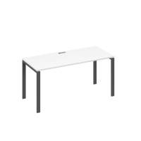 Стол письменный на металлокаркасе UNO белый премиум / металлокаркас антрацит А4 А1 015 БП