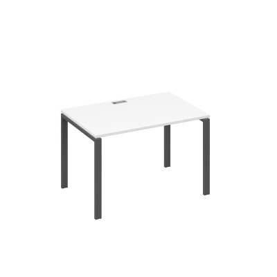 Стол письменный на металлокаркасе UNO белый премиум / металлокаркас антрацит А4 А1 023 БП